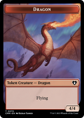 Dragon // Kor Ally Double-Sided Token [Commander Masters Tokens] | PLUS EV GAMES 