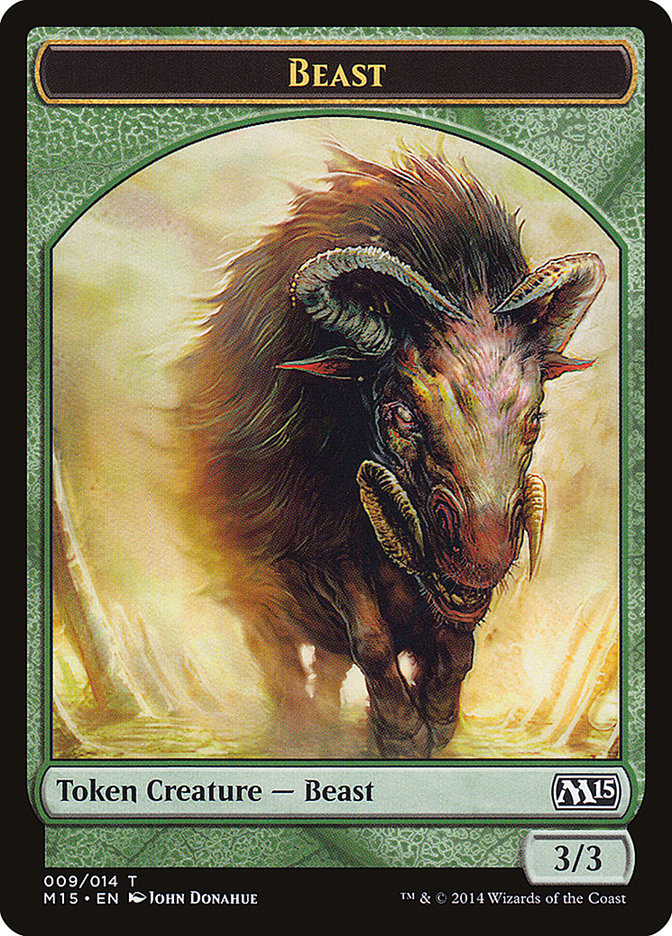 Beast (009/014) [Magic 2015 Tokens] | PLUS EV GAMES 