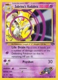 Sabrina's Kadabra (58) [Gym Challenge]