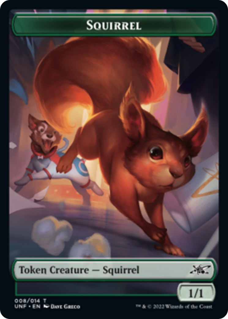 Squirrel // Food (011) Double-sided Token [Unfinity Tokens] | PLUS EV GAMES 