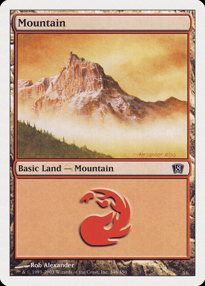 Mountain (346) [Eighth Edition] | PLUS EV GAMES 