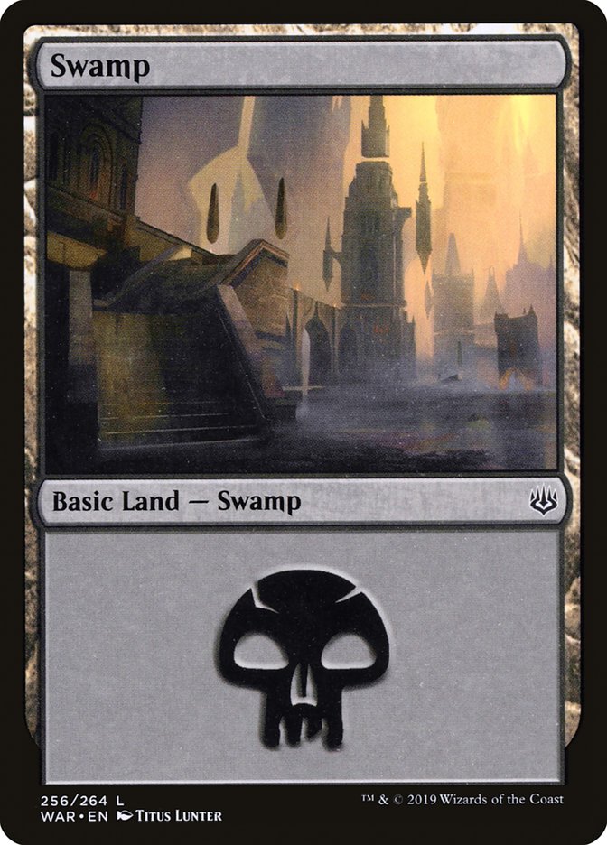 Swamp (256) [War of the Spark] | PLUS EV GAMES 