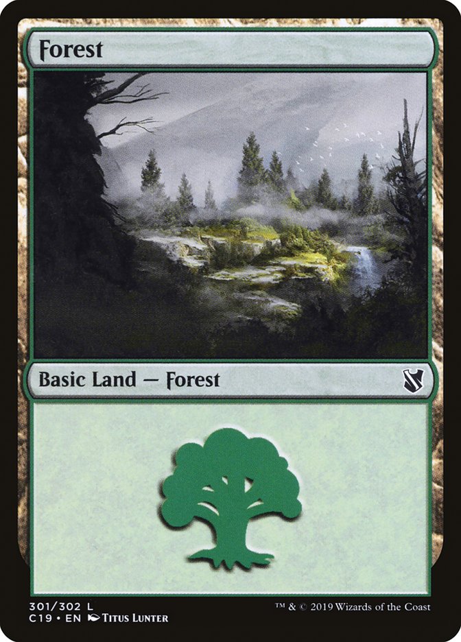 Forest (301) [Commander 2019] | PLUS EV GAMES 