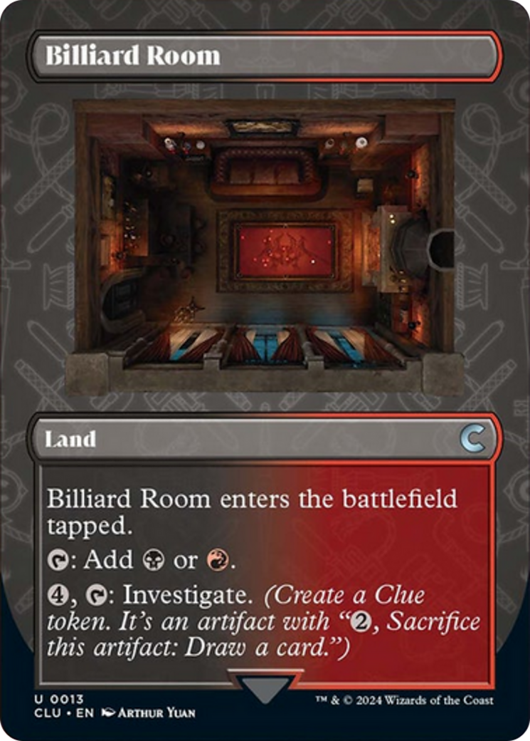 Billiard Room (Borderless) [Ravnica: Clue Edition] | PLUS EV GAMES 