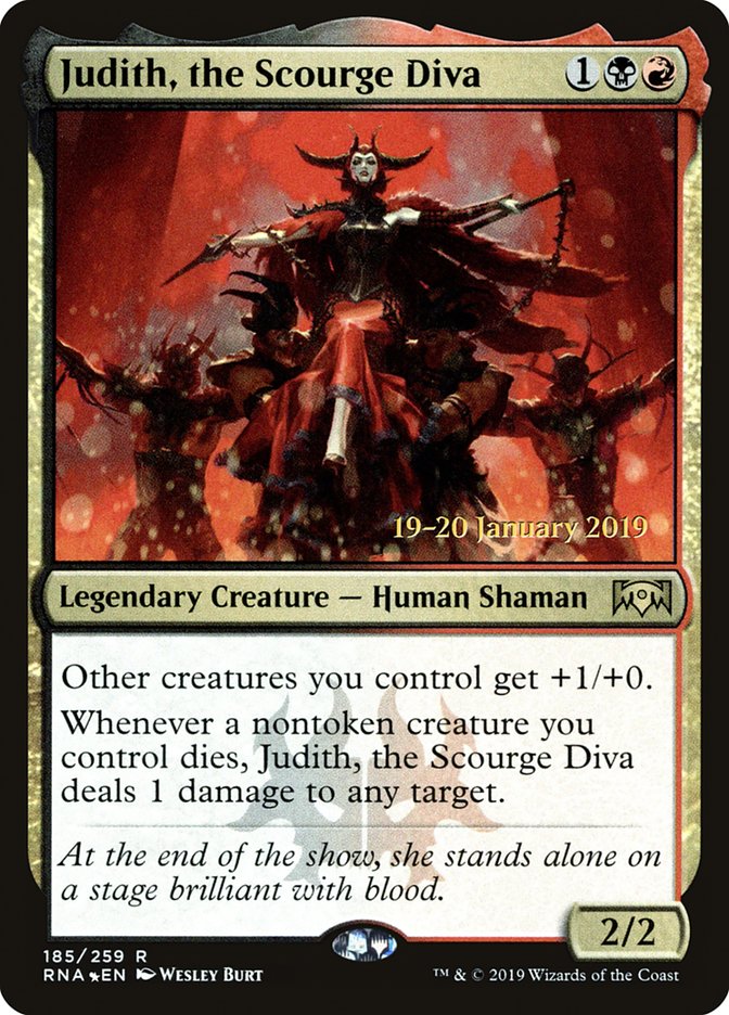 Judith, the Scourge Diva [Ravnica Allegiance Prerelease Promos] | PLUS EV GAMES 