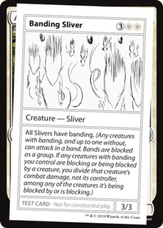 Banding Sliver (2021 Edition) [Mystery Booster Playtest Cards] | PLUS EV GAMES 