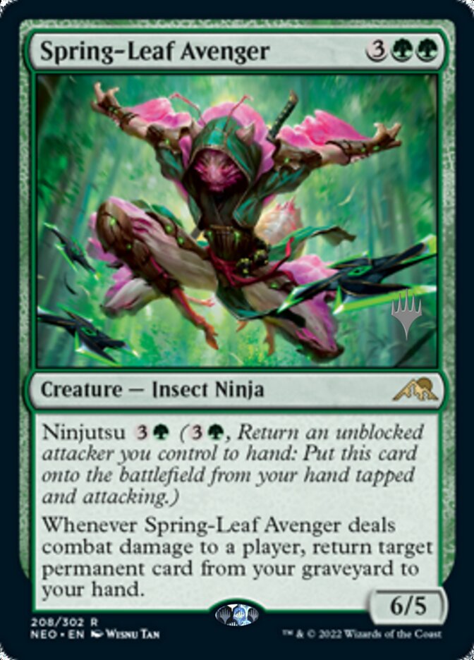 Spring-Leaf Avenger (Promo Pack) [Kamigawa: Neon Dynasty Promos] | PLUS EV GAMES 