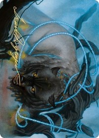 Bind the Monster Art Card (Gold-Stamped Signature) [Kaldheim: Art Series] | PLUS EV GAMES 