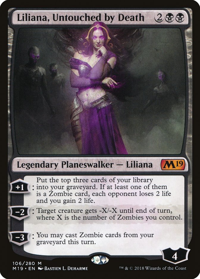 Liliana, Untouched by Death [Core Set 2019] | PLUS EV GAMES 