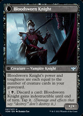 Bloodsworn Squire // Bloodsworn Knight [Innistrad: Crimson Vow] | PLUS EV GAMES 