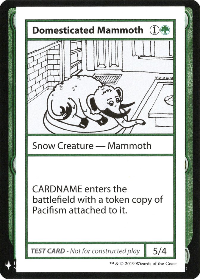Domesticated Mammoth [Mystery Booster Playtest Cards] | PLUS EV GAMES 