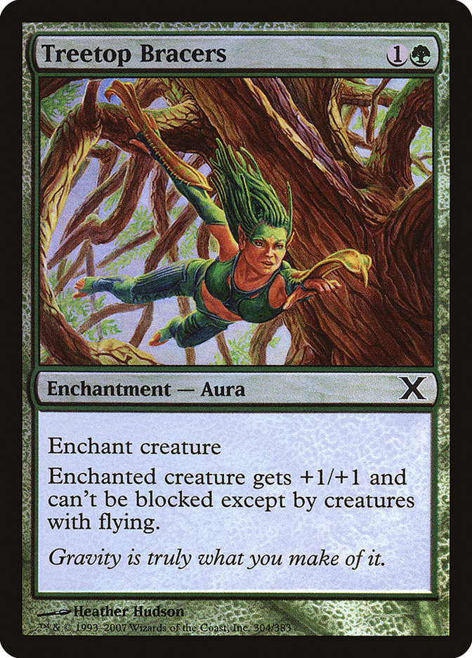 Treetop Bracers (Premium Foil) [Tenth Edition] | PLUS EV GAMES 