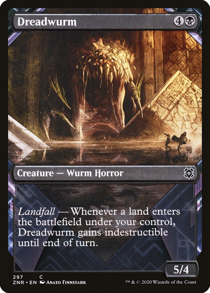 Dreadwurm (Showcase) [Zendikar Rising Extended Art] | PLUS EV GAMES 