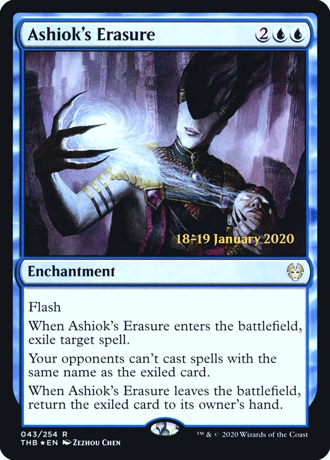 Ashiok's Erasure [Theros Beyond Death Prerelease Promos] | PLUS EV GAMES 