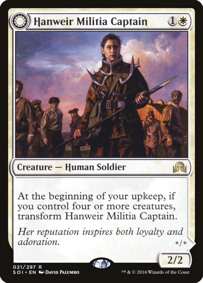 Hanweir Militia Captain // Westvale Cult Leader [Shadows over Innistrad] | PLUS EV GAMES 