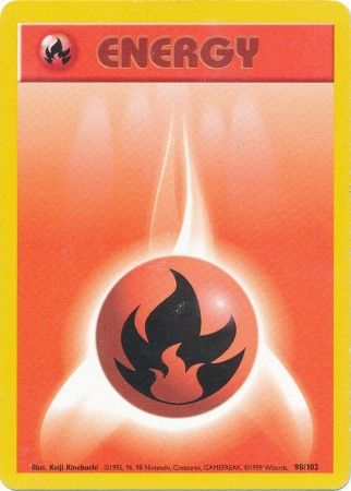 Fire Energy (98/102) [Base Set] | PLUS EV GAMES 