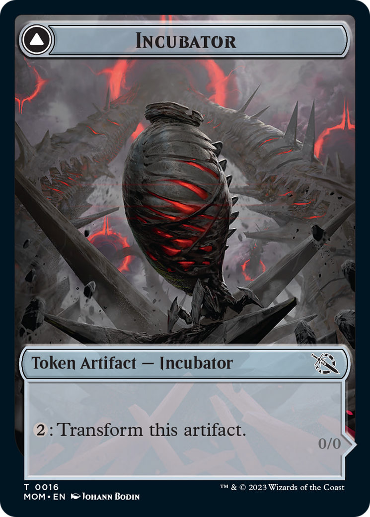 Incubator // Phyrexian (16) Double-Sided Token [March of the Machine Tokens] | PLUS EV GAMES 