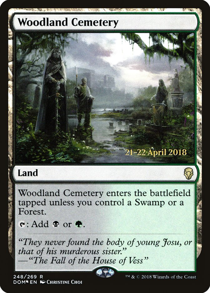 Woodland Cemetery  [Dominaria Prerelease Promos] | PLUS EV GAMES 