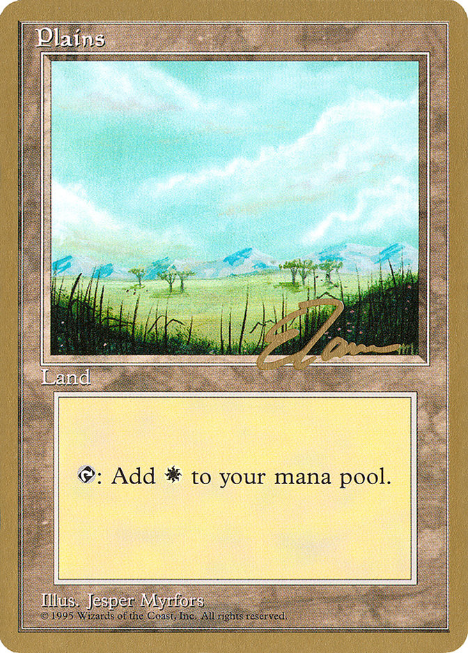 Plains (et365) (Eric Tam) [Pro Tour Collector Set] | PLUS EV GAMES 