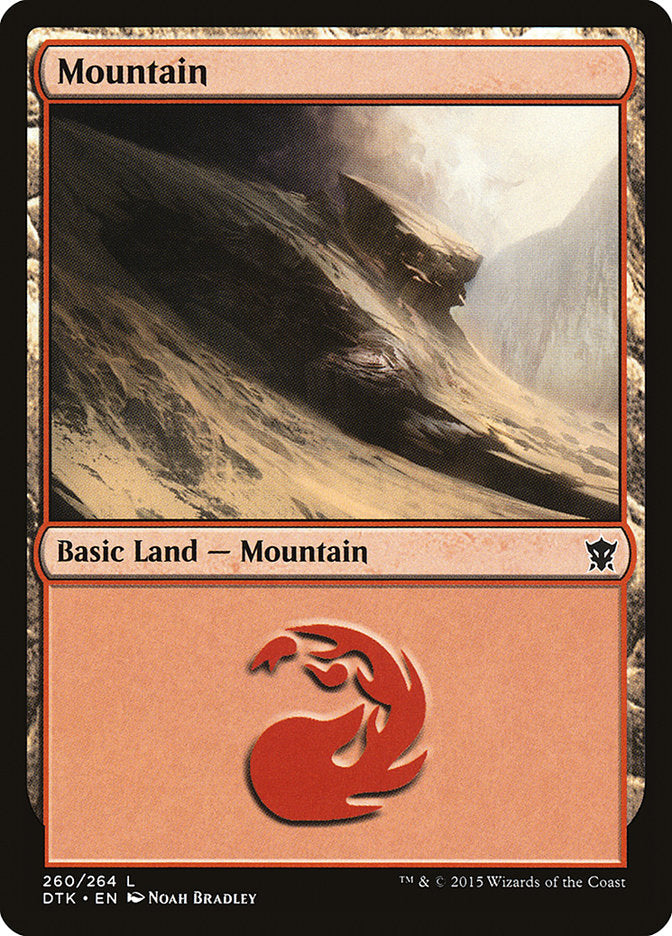 Mountain (260) [Dragons of Tarkir] | PLUS EV GAMES 