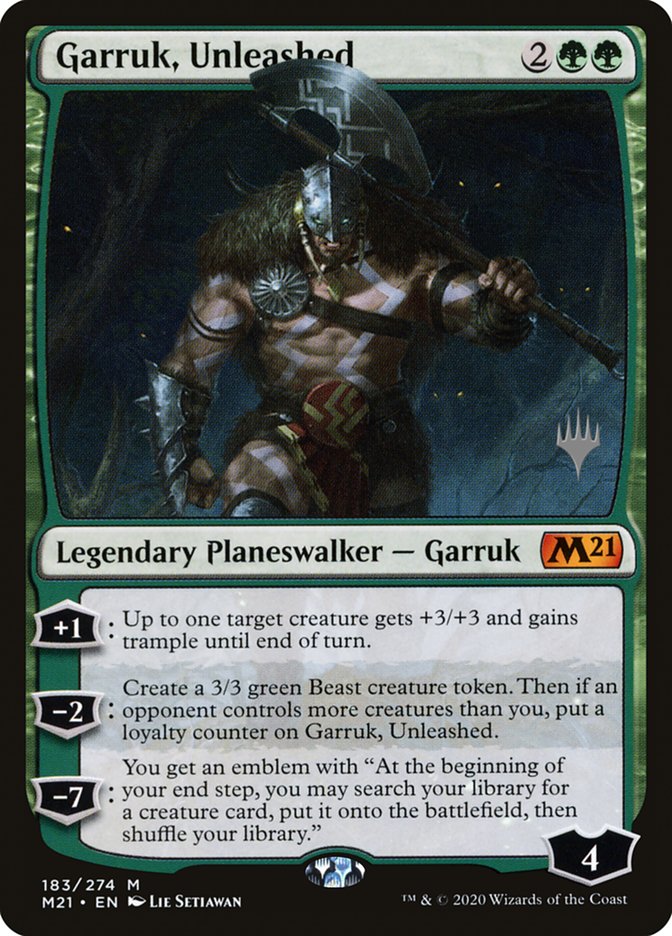 Garruk, Unleashed (Promo Pack) [Core Set 2021 Promos] | PLUS EV GAMES 