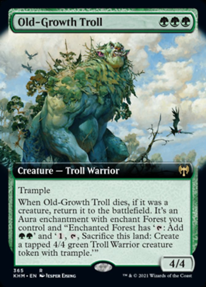 Old-Growth Troll (Extended Art) [Kaldheim] | PLUS EV GAMES 