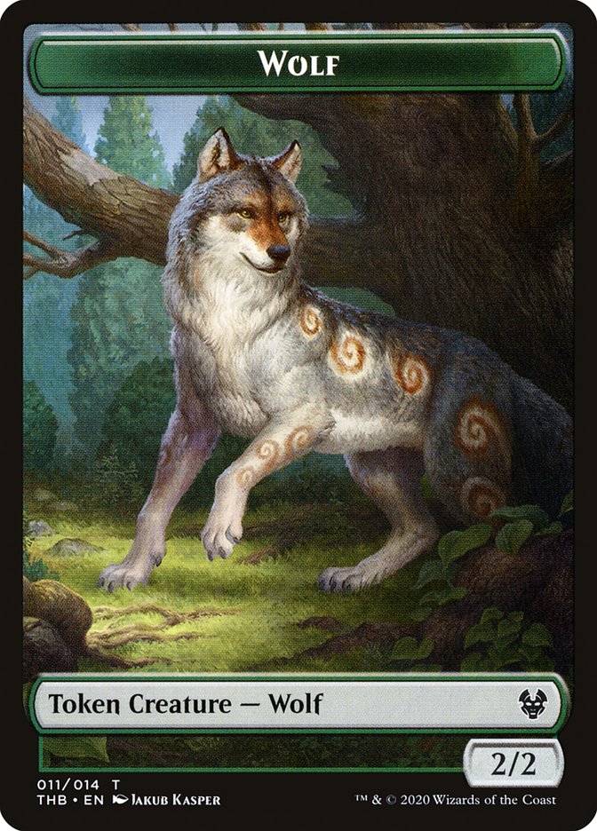 Wolf [Theros Beyond Death Tokens] | PLUS EV GAMES 