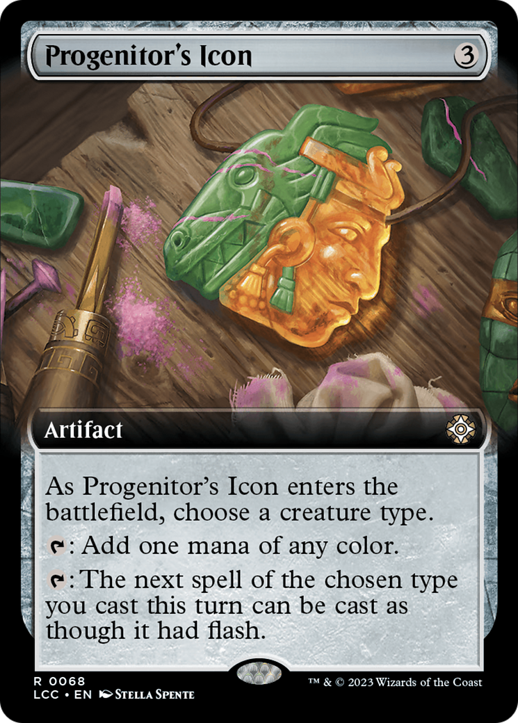 Progenitor's Icon (Extended Art) [The Lost Caverns of Ixalan Commander] | PLUS EV GAMES 