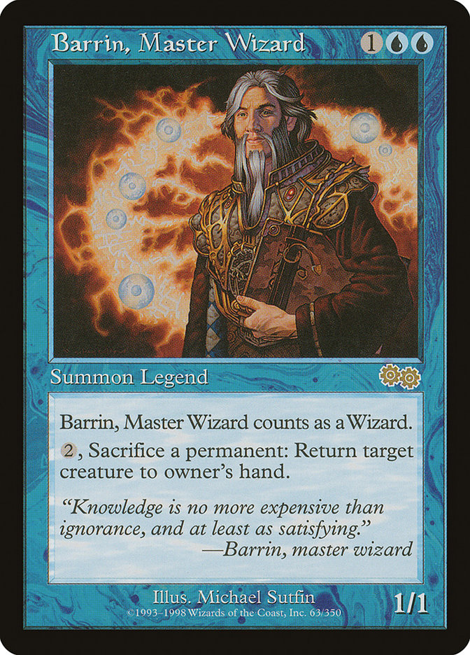 Barrin, Master Wizard [Urza's Saga] | PLUS EV GAMES 