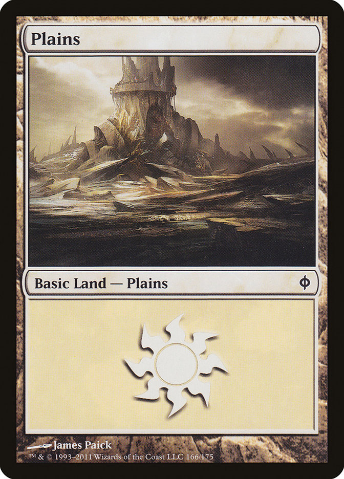 Plains (166) [New Phyrexia] | PLUS EV GAMES 