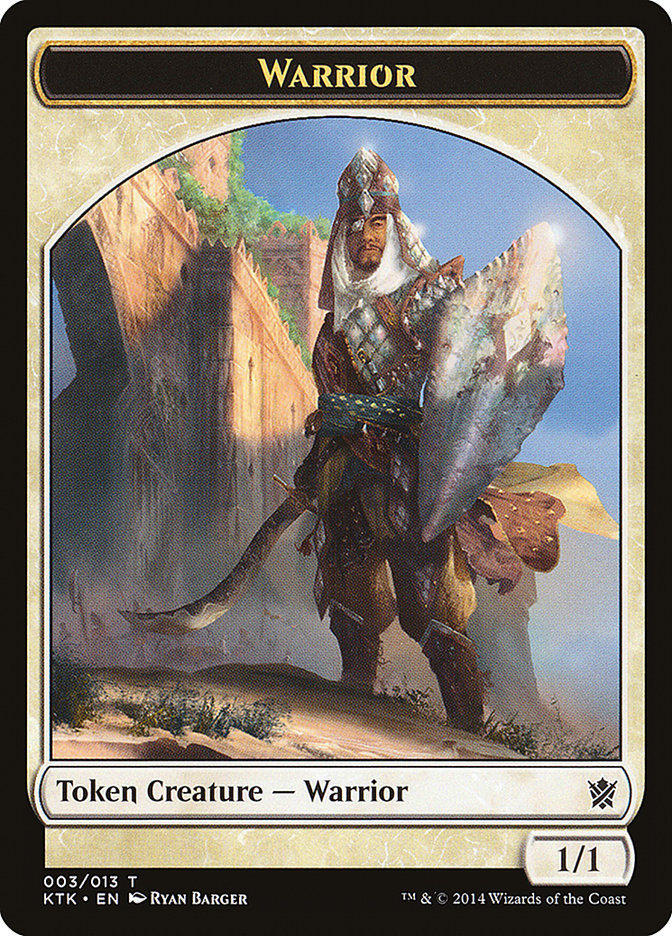 Warrior (003/013) [Khans of Tarkir Tokens] | PLUS EV GAMES 