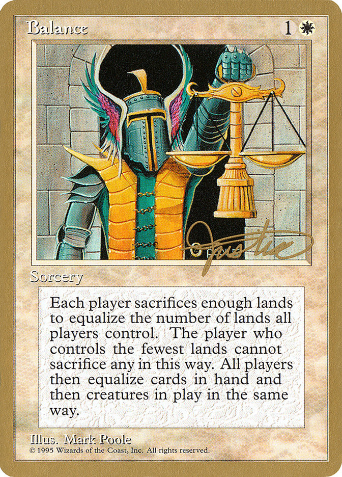 Balance (Mark Justice) [Pro Tour Collector Set] | PLUS EV GAMES 