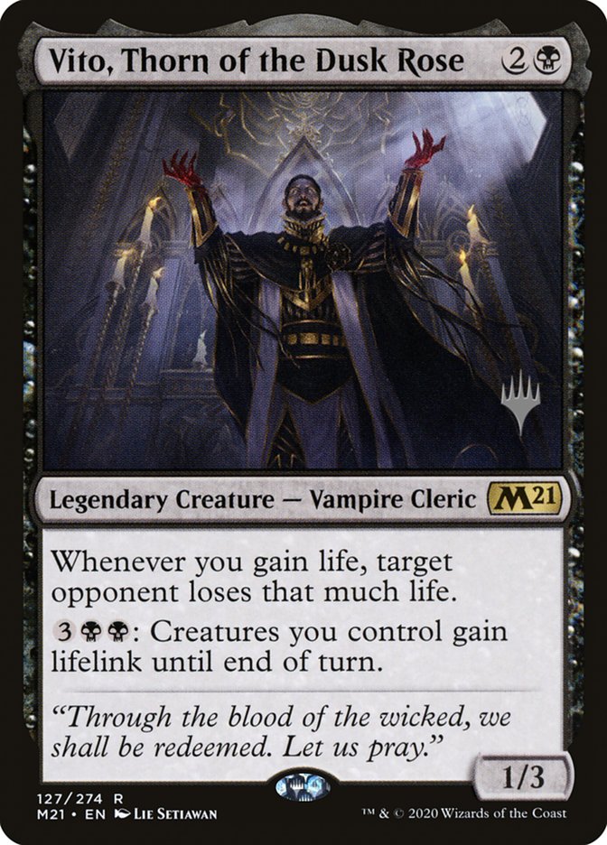 Vito, Thorn of the Dusk Rose (Promo Pack) [Core Set 2021 Promos] | PLUS EV GAMES 