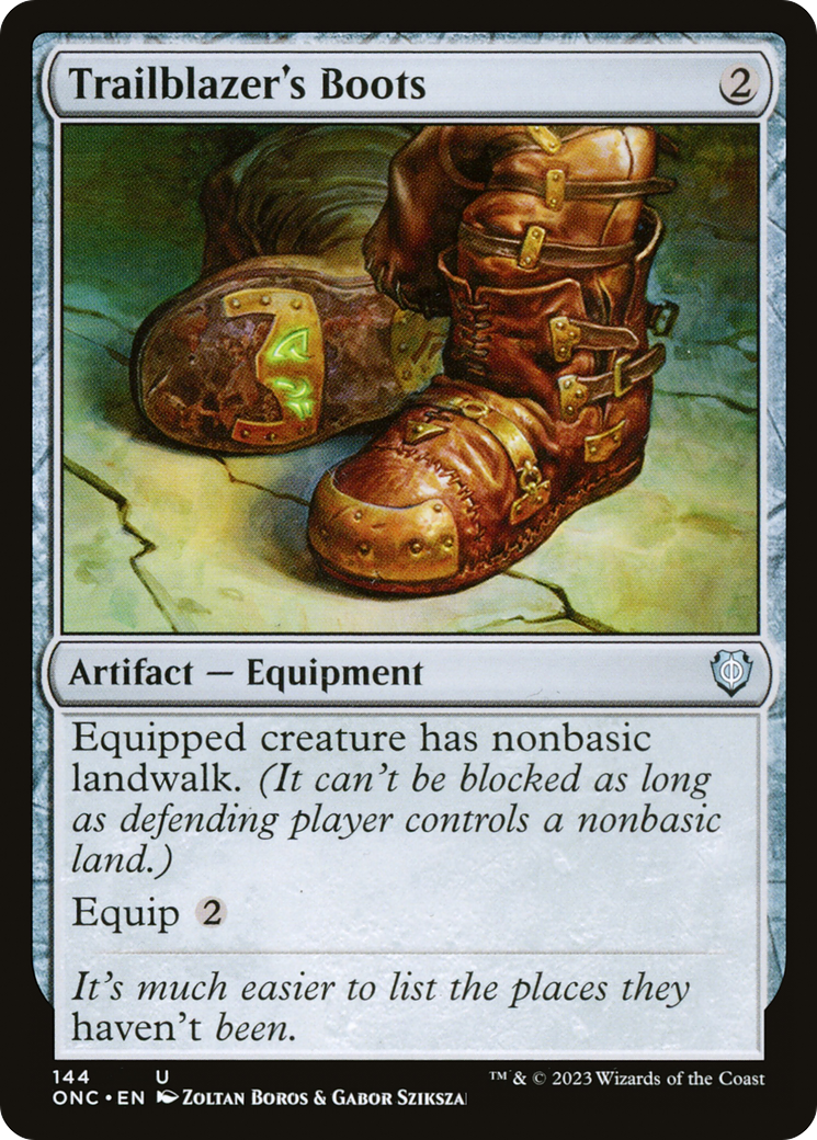 Trailblazer's Boots [Phyrexia: All Will Be One Commander] | PLUS EV GAMES 