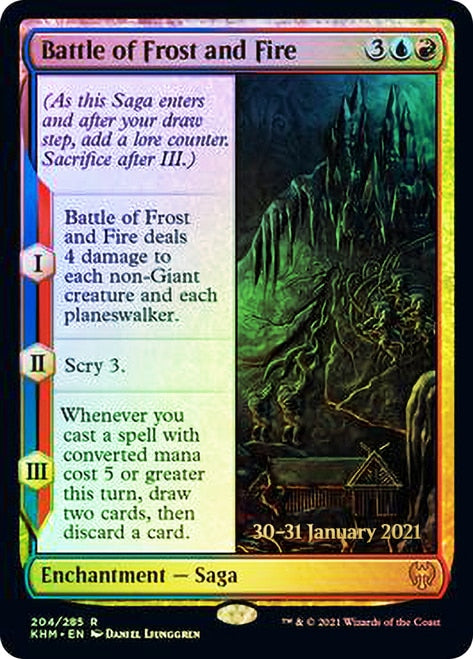 Battle of Frost and Fire [Kaldheim Prerelease Promos] | PLUS EV GAMES 