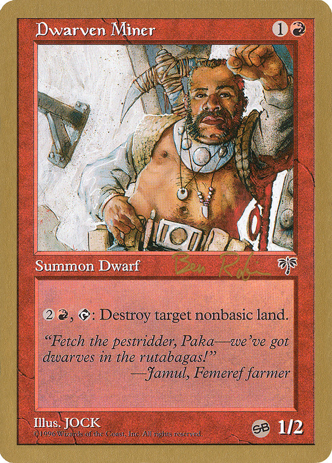 Dwarven Miner (Ben Rubin) (SB) [World Championship Decks 1998] | PLUS EV GAMES 