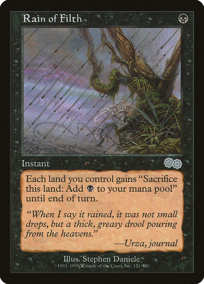 Rain of Filth [Urza's Saga] | PLUS EV GAMES 