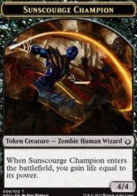 Sunscourge Champion // Cat Double-sided Token [Hour of Devastation Tokens] | PLUS EV GAMES 