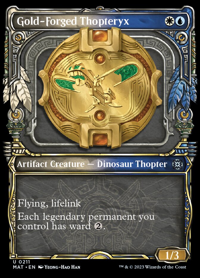 Gold-Forged Thopteryx (Showcase Halo Foil) [March of the Machine: The Aftermath] | PLUS EV GAMES 