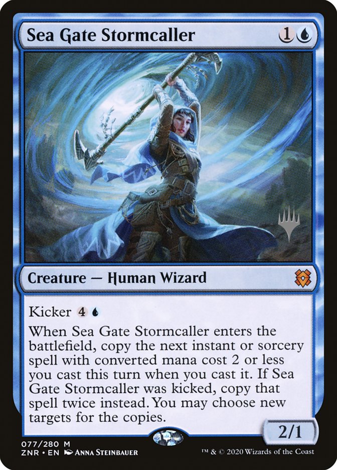 Sea Gate Stormcaller (Promo Pack) [Zendikar Rising Promos] | PLUS EV GAMES 