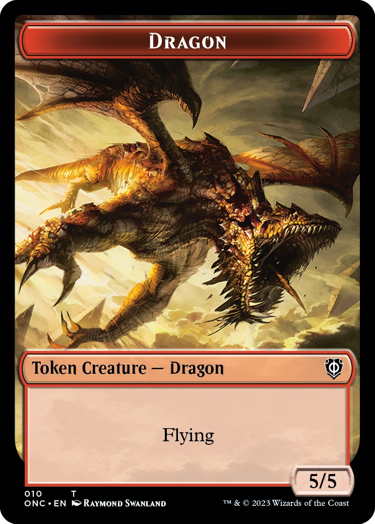 Kobolds of Kher Keep // Dragon Double-Sided Token [Phyrexia: All Will Be One Commander Tokens] | PLUS EV GAMES 