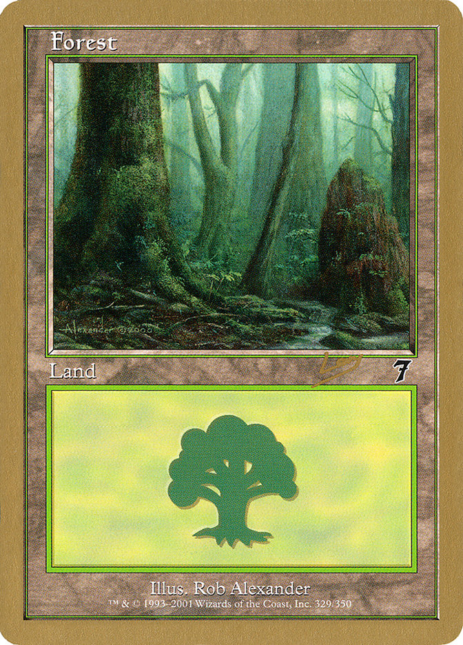 Forest (rl329) (Raphael Levy) [World Championship Decks 2002] | PLUS EV GAMES 