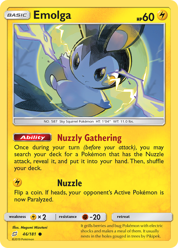 Emolga (46/181) [Sun & Moon: Team Up] | PLUS EV GAMES 