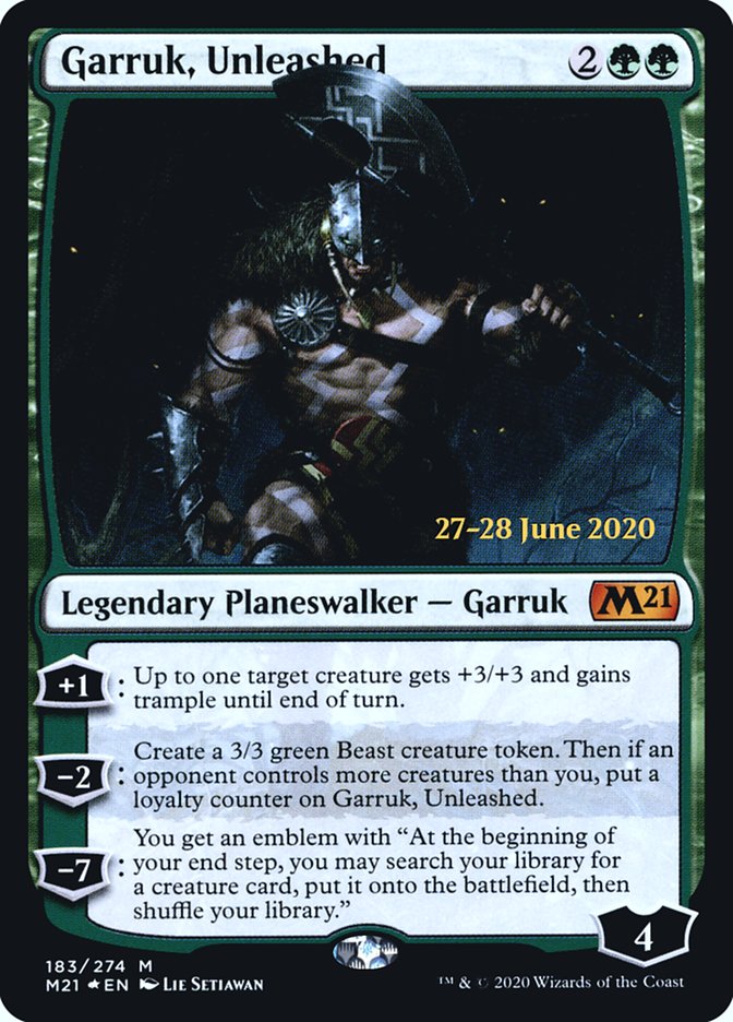 Garruk, Unleashed  [Core Set 2021 Prerelease Promos] | PLUS EV GAMES 