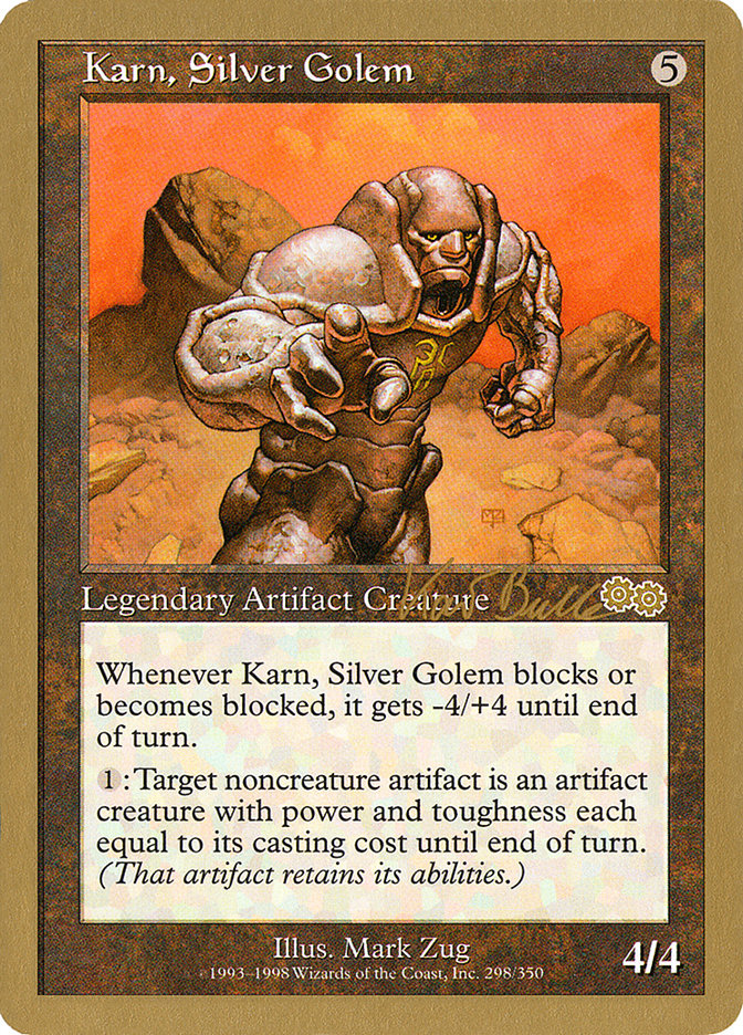 Karn, Silver Golem (Kai Budde) [World Championship Decks 1999] | PLUS EV GAMES 