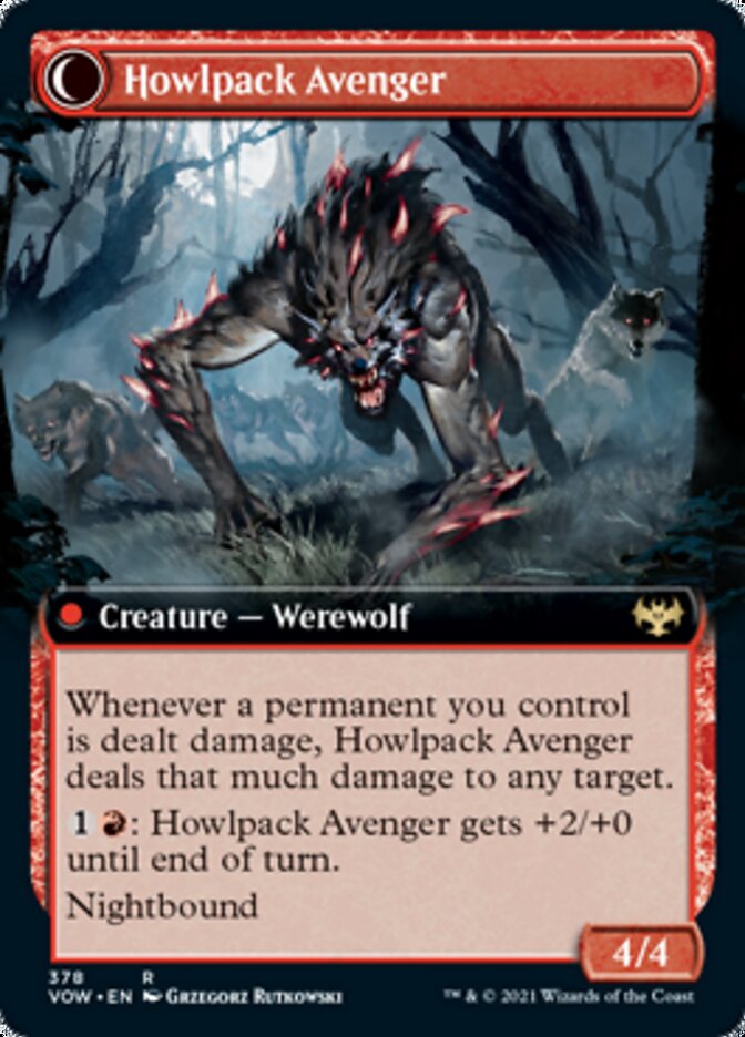 Ill-Tempered Loner // Howlpack Avenger (Extended) [Innistrad: Crimson Vow] | PLUS EV GAMES 