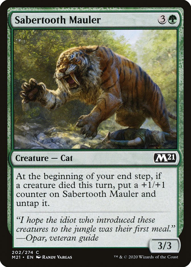 Sabertooth Mauler [Core Set 2021] | PLUS EV GAMES 