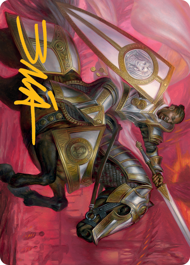 Sigiled Sentinel Art Card (Gold-Stamped Signature) [March of the Machine Art Series] | PLUS EV GAMES 