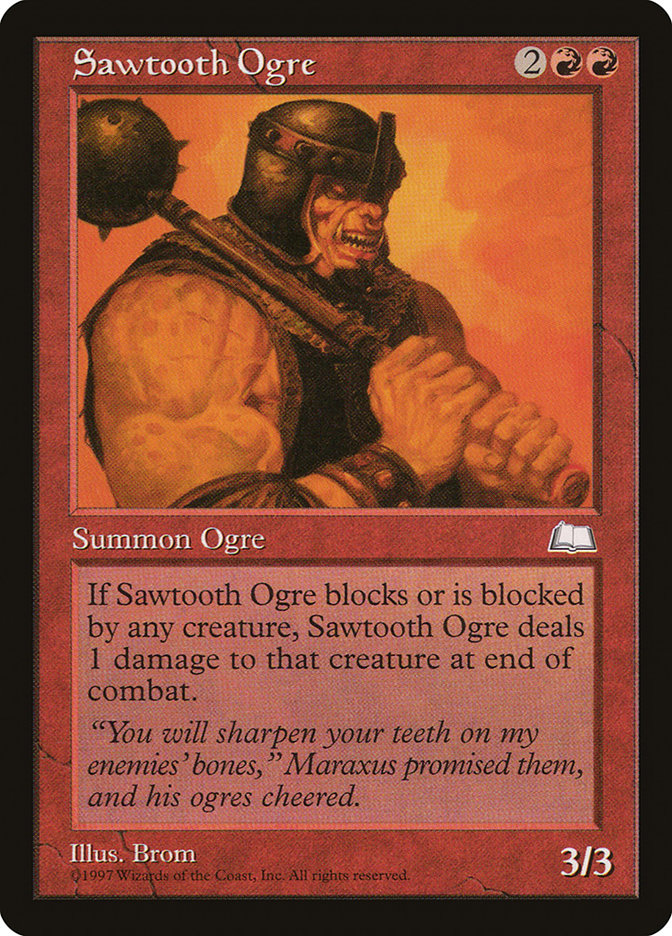 Sawtooth Ogre [Weatherlight] | PLUS EV GAMES 