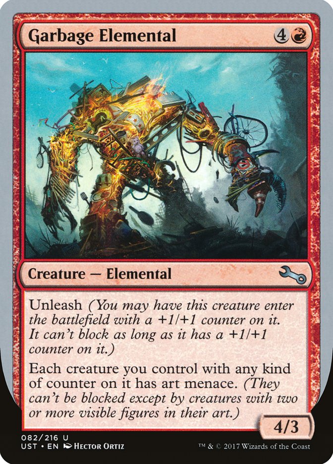 Garbage Elemental (4/3 Creature) [Unstable] | PLUS EV GAMES 